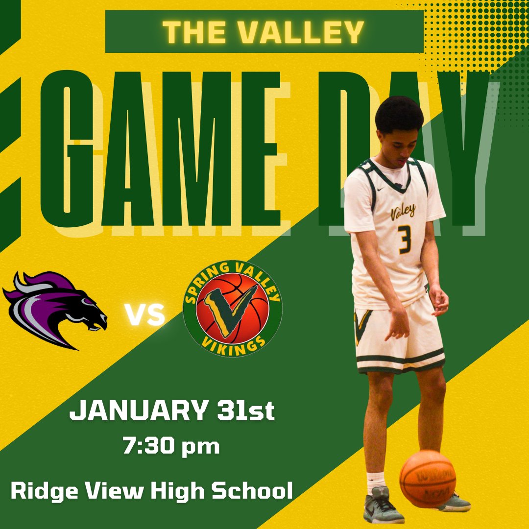 It's another GAME DAY for your Vikings! Tonight, we travel to Ridge View High School to take on the Blazers for our 3rd region matchup of the week. The boys will tip at 7:30 pm.