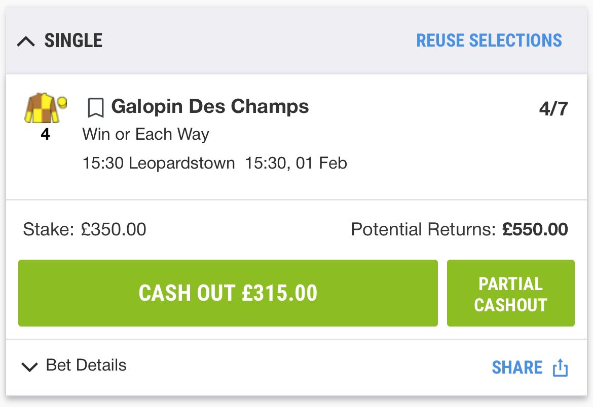 Rory_gillard's tweet photo. 💸 £100 FREE GIVEAWAY 💸

Leopardstown 15:30 - Galopin Des Champs 1/2

If Galopin Des Champs wins tomorrow at the Dublin Racing Festival (He will)

I will giveaway £100 - TO ENTER ⬇️

1. LIKE THIS POST ✅️ 
2. RETWEET THIS POST✅️
3. FOLLOW @Rory_gillard ✅️

🔥🔥🔥🔥🔥🔥🔥🔥🔥🔥🔥🔥

#horseracingtips #horseracing #freegiveaway #win
