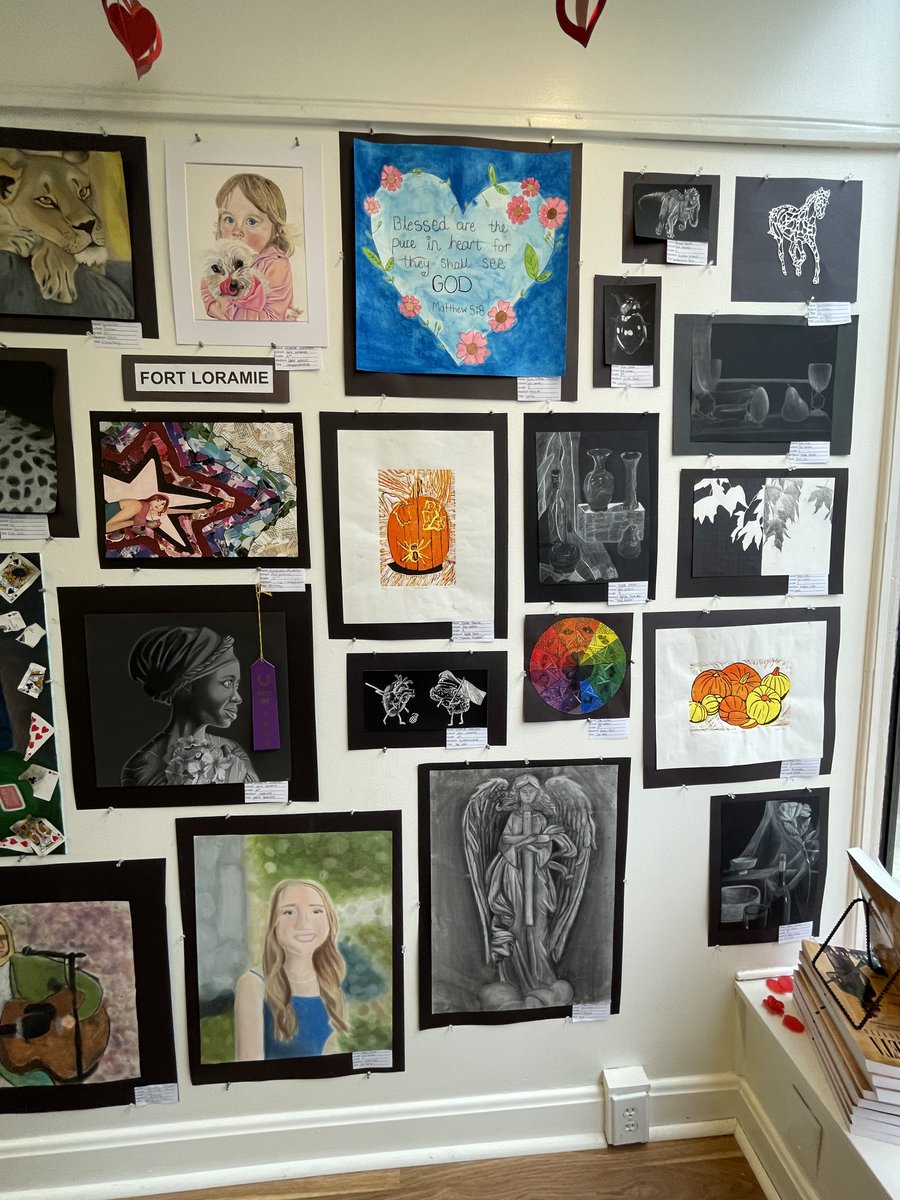 This month our school was invited to participate in the Riverside Art Center High School Show.  Our own Victoria Mescher won Best in Show for her artwork Saint Bakhita! The last day to visit the show at Riverside Art Center in Wapak is Saturday Feb 1st.  Hours are 10am-2pm.
