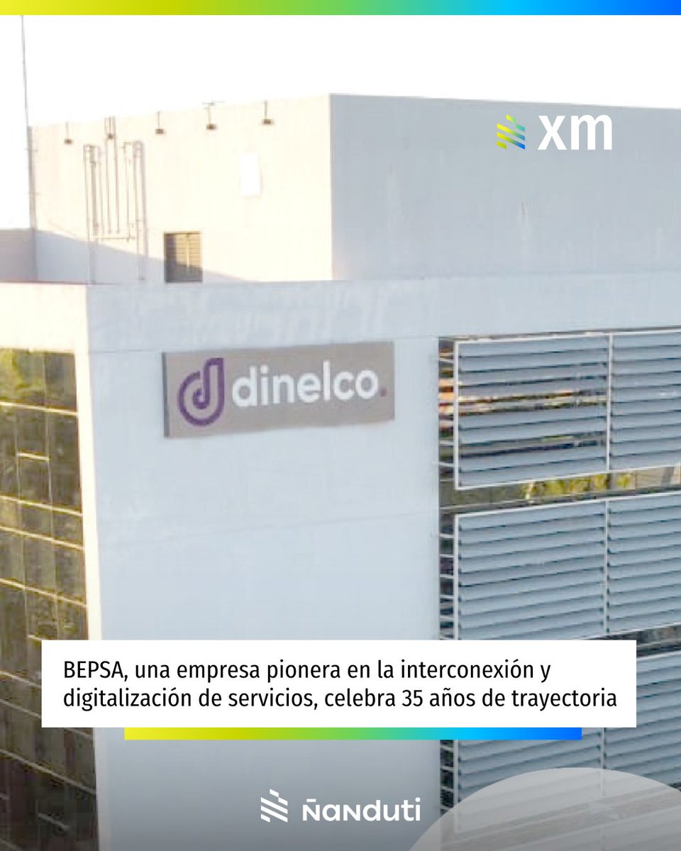nanduti's tweet photo. 👏🥳BEPSA celebra 35 años de trayectoria

➡️Este 2025, @BepsaPy conmemora 35 años de trayectoria en el mercado de servicios financieros y transacciones electrónicas. 

👉Desde su fundación en enero de 1990, se ha consolidado como una empresa pionera en la interconexión y digitalización de servicios, transformando la manera en que los paraguayos realizaban sus operaciones financieras.

📌En el 2024, celebraron un récord histórico con más de 150.000 POS @dinelcopy instalados gracias a la integración del POS Virtual Dinelco en la app Contimóvil del @bcontinentalpy.

#ExperienciaDeMarcaÑanduti #XM