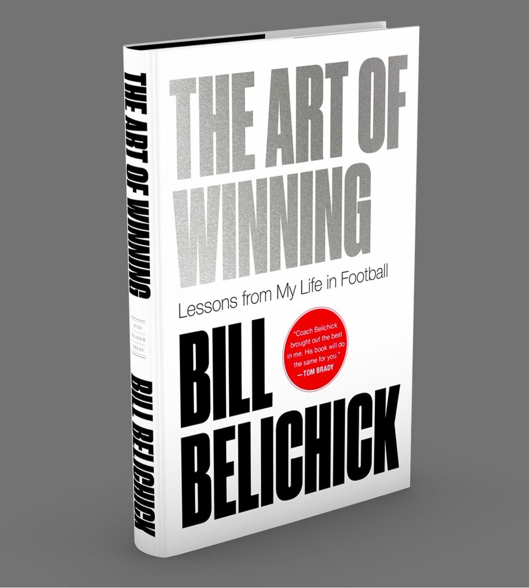 Bill Belichick is releasing a book, “The Art of Winning: Lessons from a Life in Football” in May.