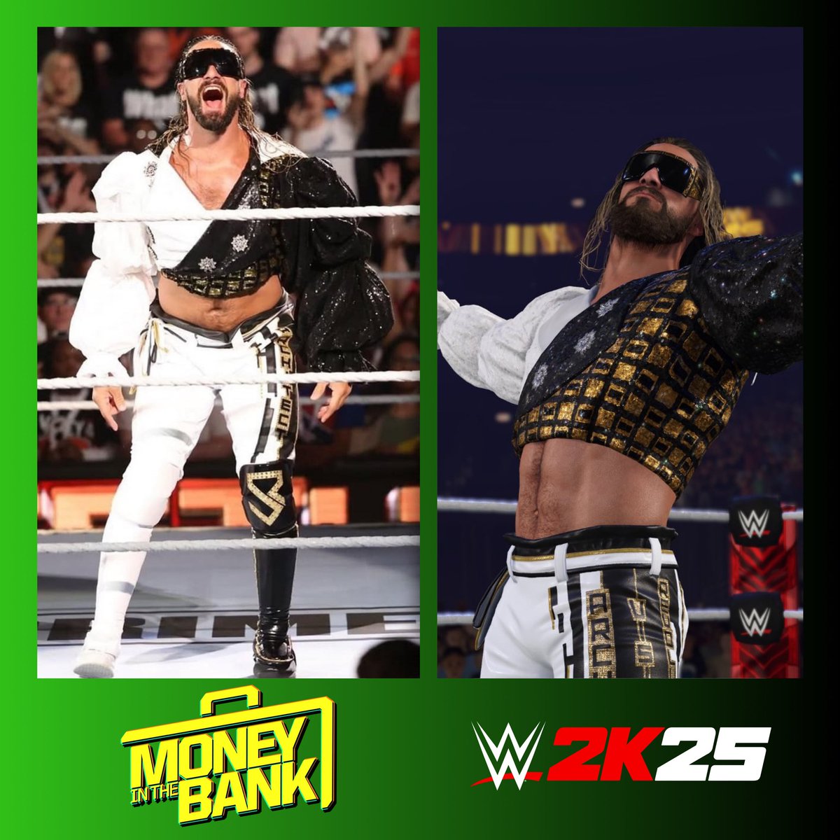 Seth Rollins 》Money in the Bank 2024

GAMES APPEARED IN:
• #WWE2K25