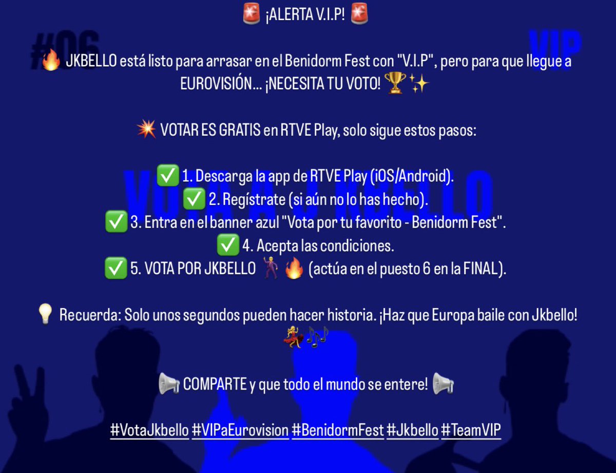 meryy1589's tweet photo. #BenidormFestfinal #BenidormFest2025 #VotaJkbello #VIPaEurovision #BenidormFest #Jkbello #TeamVIP Créditos: @sofiamrtinzz 🤭 https://t.co/VhdVrbbwOZ