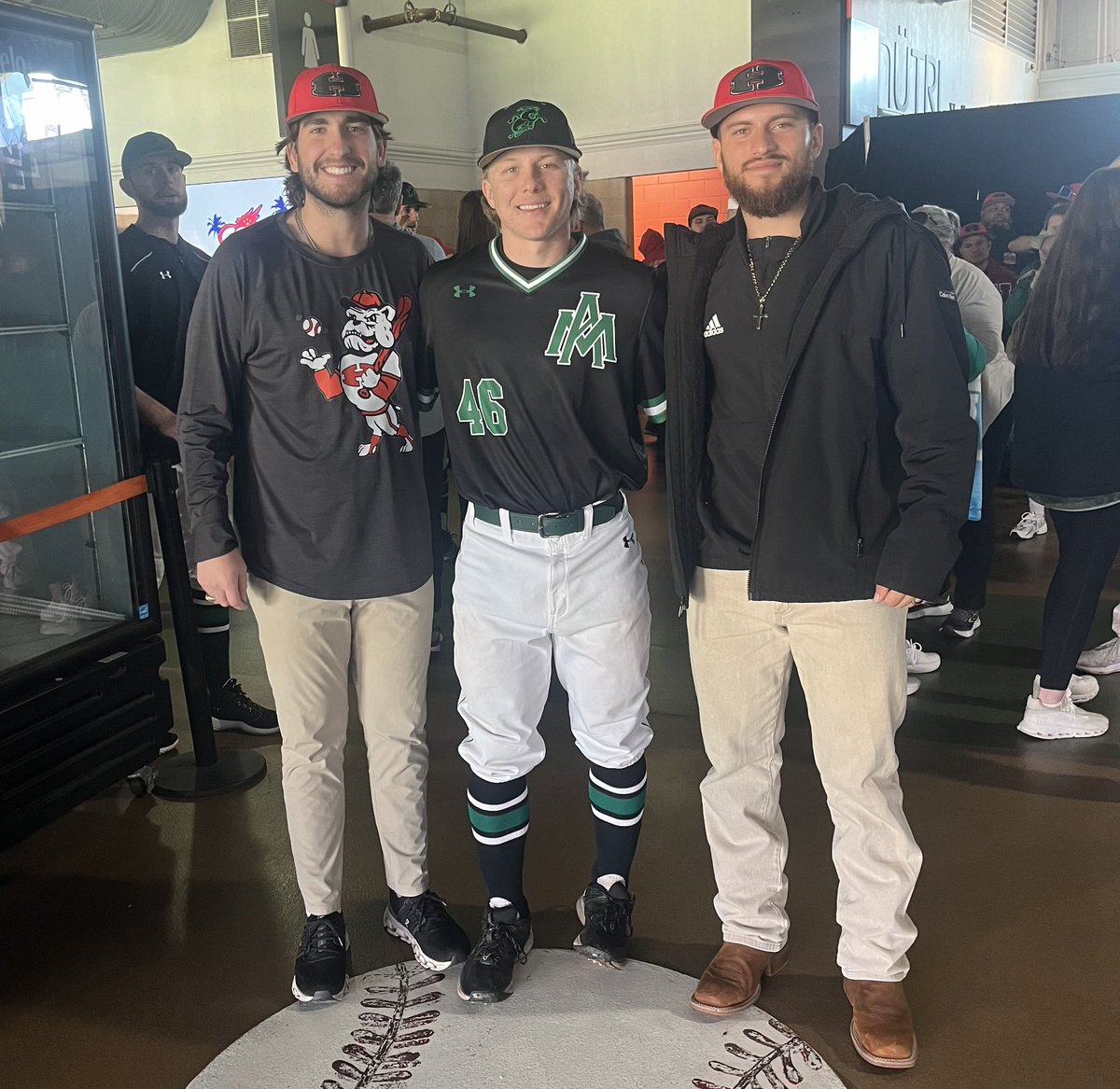 Took the boys to watch 2023 Hitchcock Baseball Alum Gavin Shuttlesworth <a href="/gaverillo12/">Gavin Shuttlesworth</a> and Arkansas-Monticello play in the D2 College Classic! #compete