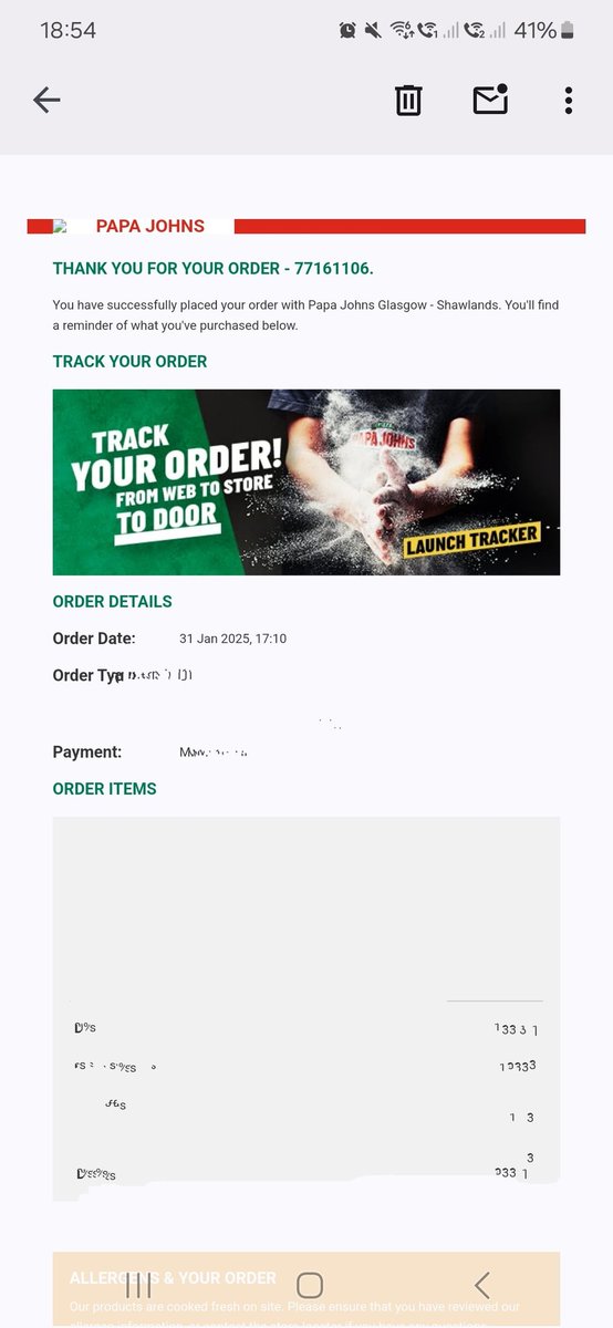 emma_milliken's tweet photo. @PapaJohnsUK ordered at 17.10 and still waiting almost 2 hours later. Disgraceful https://t.co/2GyMjlJR4Y