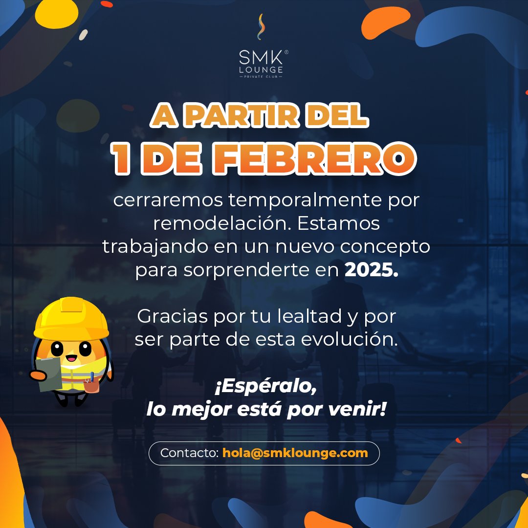 TheGatePriority's tweet photo. 🚧 Nos renovamos para ti 🚧

Cerramos por remodelación a partir del 1 de febrero. ¡Prepárate para un nuevo concepto en 2025! 🙌

Gracias por tu lealtad. ¡Lo mejor está por venir! ✨ https://t.co/KGtGlGb1XA