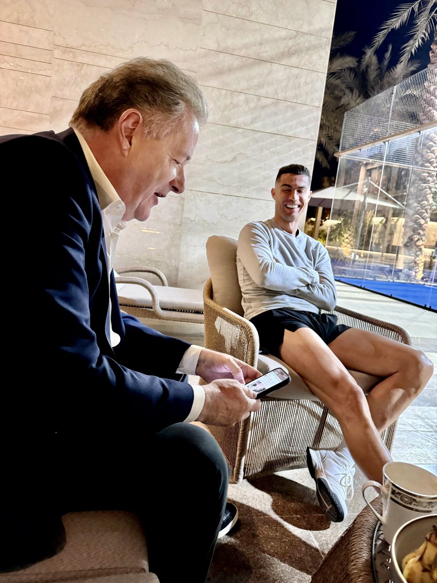 Ronaldo with <a href="/piersmorgan/">Piers Morgan</a>