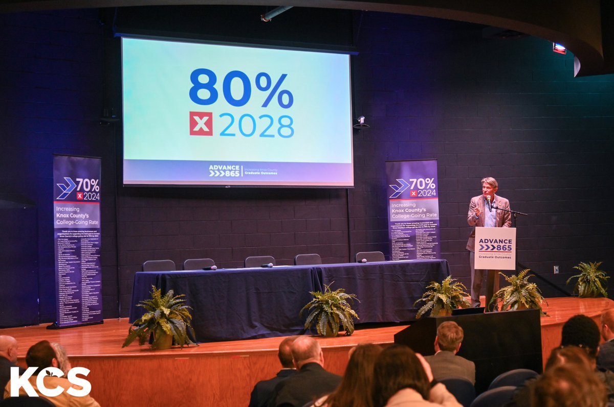 Goal achieved: 70% of KCS 2024 graduates enrolled in postsecondary education! ✅ Now, with ADVANCE865, we’re raising the bar to 80% by 2028—expanding success pathways in college, career &amp; beyond. Let’s keep building momentum!
