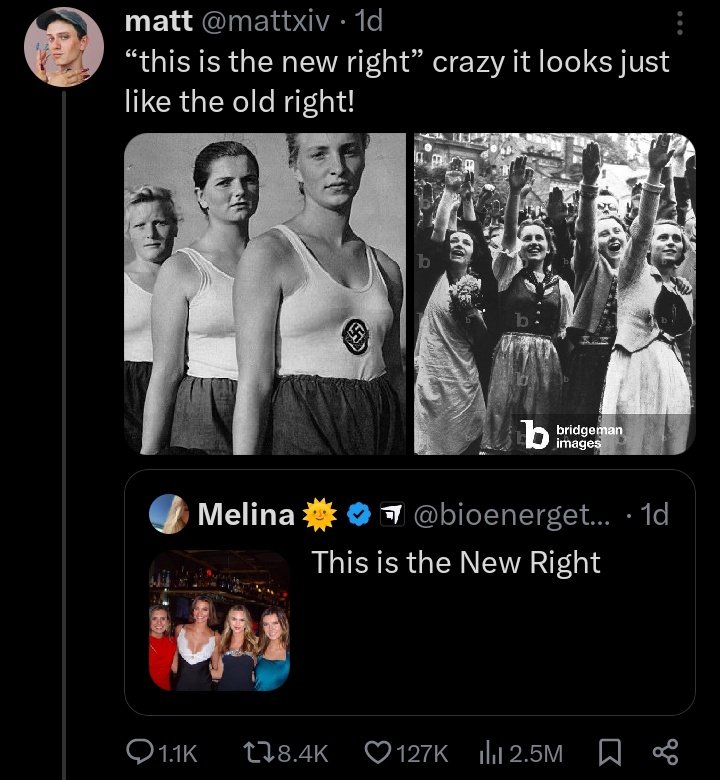 LeftWingCope__'s tweet photo. This fucking dumbass just called Nazis and Right-Wing Women, beautiful. lol https://t.co/k92UCawaLF