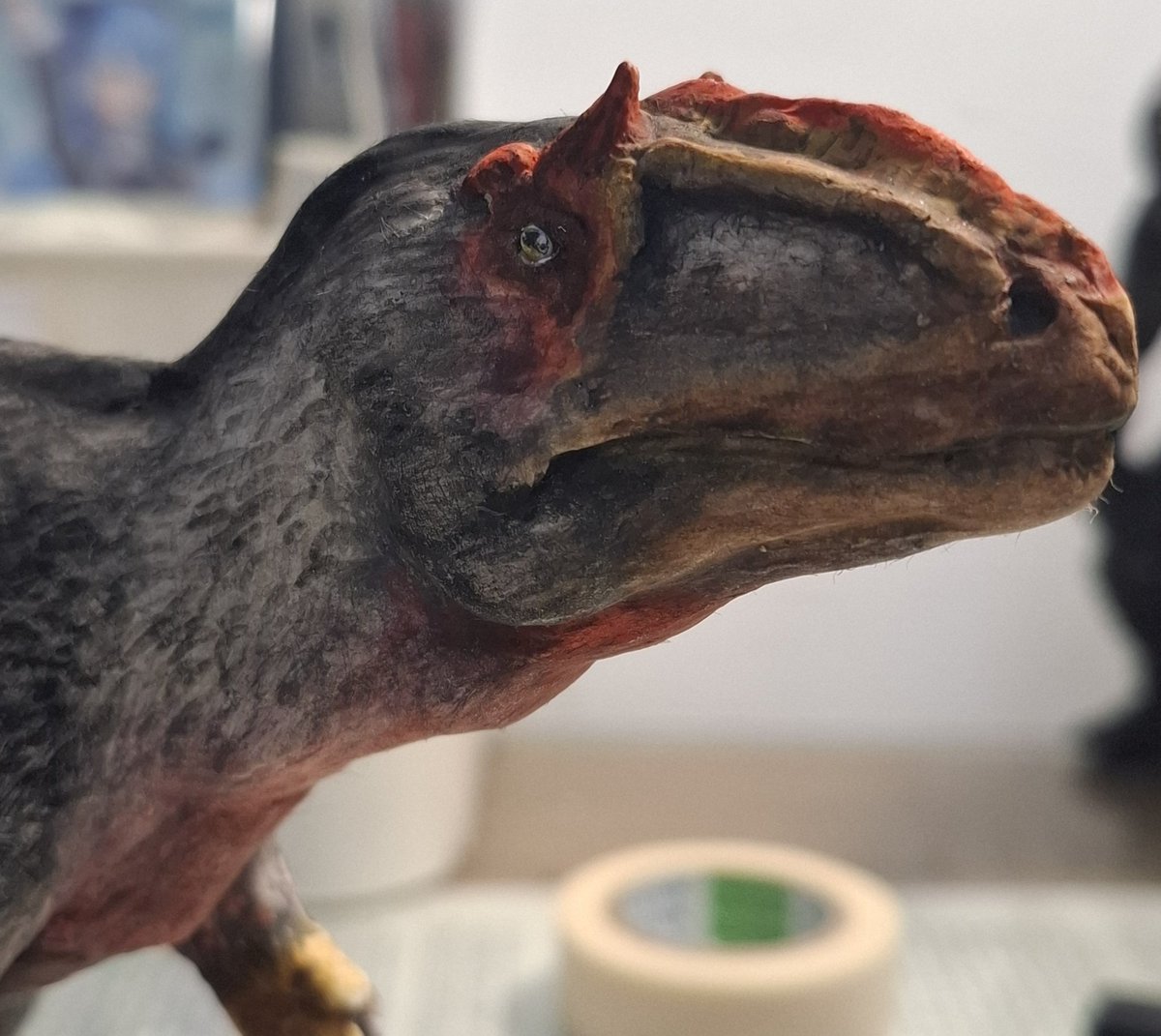羽王龍
第一次自己用黏土做一隻那麼完整的
Yutyrannus huali 
This is my first time make dinosaur by clay  
#yutyrannus