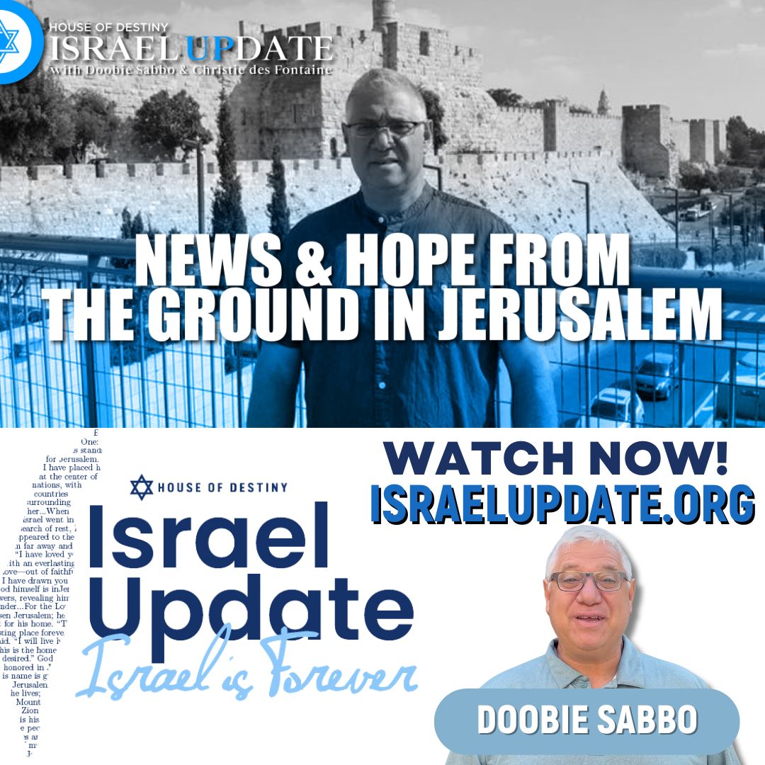 HOD_online's tweet image. 🔗 Watch here: buff.ly/3PZhpYY
Doobie shares the latest from Israel and a powerful reminder of the prophetic hope Kim Clement declared from this very place. God’s plan for Israel is unfolding! #IsraelUpdate #KimClementProphecy #TowerOfDavid #HouseOfDestiny #HopeForIsrael