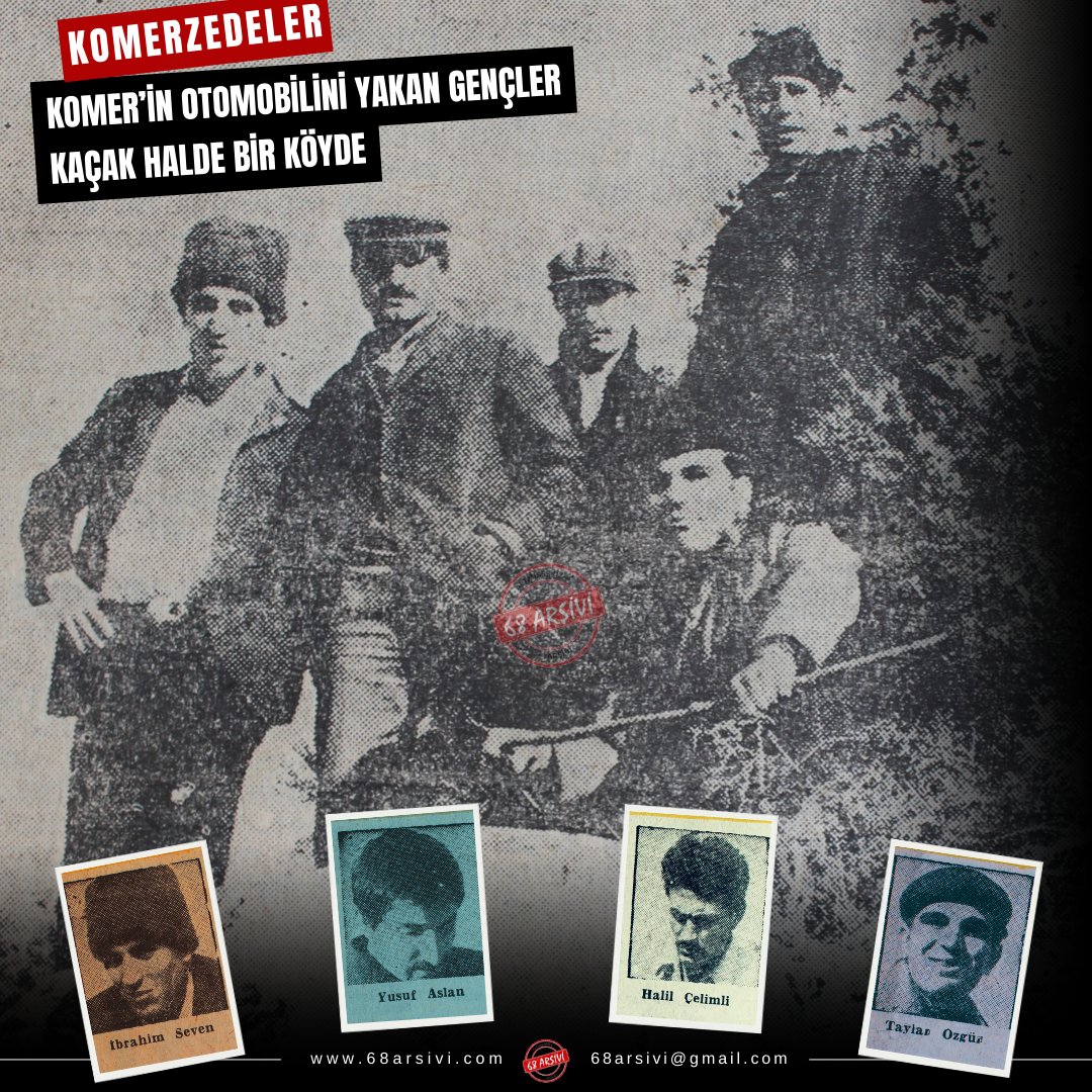68arsivi's tweet photo. ABD tetikçisi (Vietnam Kasabı) Komer'in otomobilini yakan gençler kaçak halde bir köydeler... 
#68kuşagı #68arşivi #devgenç #harunkaradeniz #devrimci  #denizgezmiş #hüseyininan #yusufaslan #mahirçayan #sol #ibo #sosyalizm #thko #thkpc #tip  #taylanözgür #sinancemgil #odtü https://t.co/lU7TbbjFMk