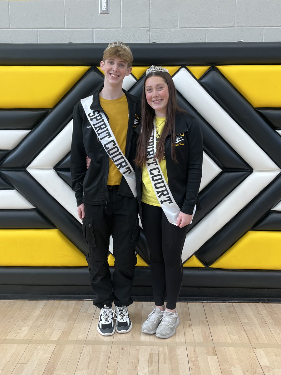 CPUSchools's tweet photo. Congratulations to CPU’s 2025 Spirit Court members! 🎉

Candidates for Spirit Queen (left to right): Zoey, Julia, Maya, Mya &amp; Bailey.

Candidates for Spirit King (left to right): Justin, Quinn, Carter, Ben &amp; Cohen.

Congrats to our new Spirit Queen, Julia, &amp; Spirit King, Quinn! https://t.co/suZUAs5Q40