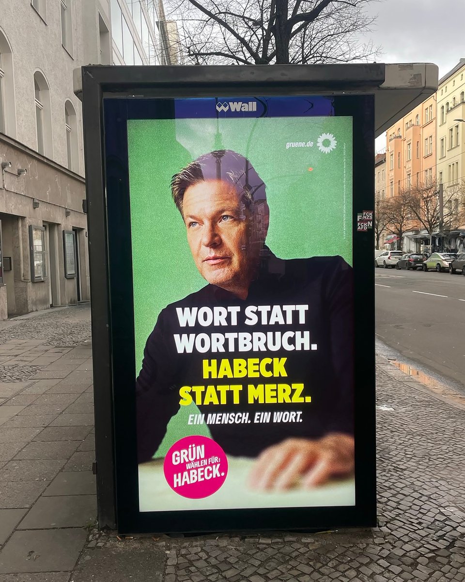 Auch schon gesehen? Jetzt deutschlandweit: Wort statt Wortbruch. Habeck statt Merz.