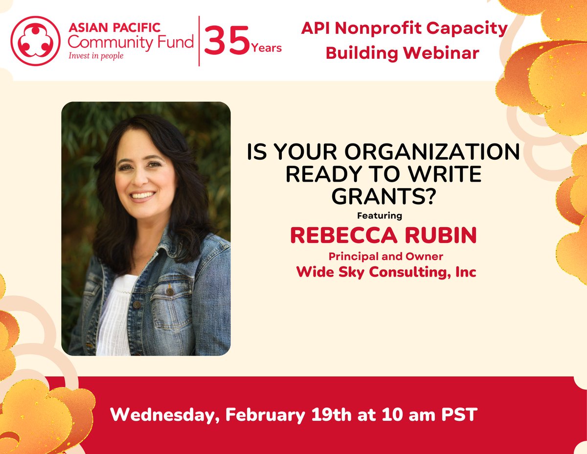 APCF's tweet image. 🚀 Is your nonprofit ready to apply for grants? Learn how to assess grant readiness, work with consultants &amp;amp; diversify funding!

📅 Feb 19, 2025 | 10 AM (Virtual)
🔗 Reserve your spot: check the link in our bio
#NonprofitFunding #GrantWritingTips #FundraisingStrategy #Nonprofit