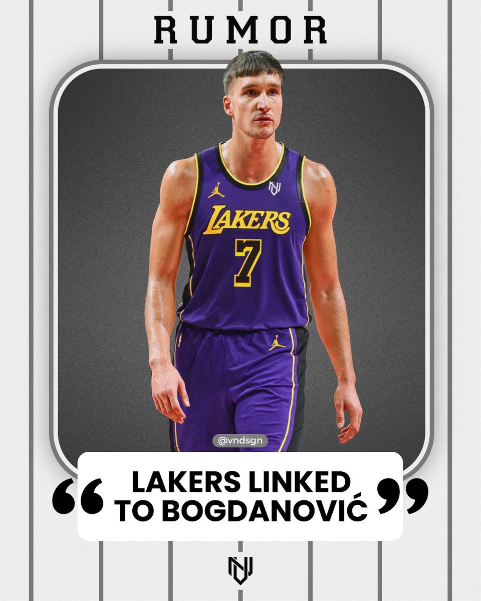 There’s buzz swirling about #BogdanBogdanovic and the #LosAngelesLakers, per Anthony Irwin. #rumor #vndsgn
