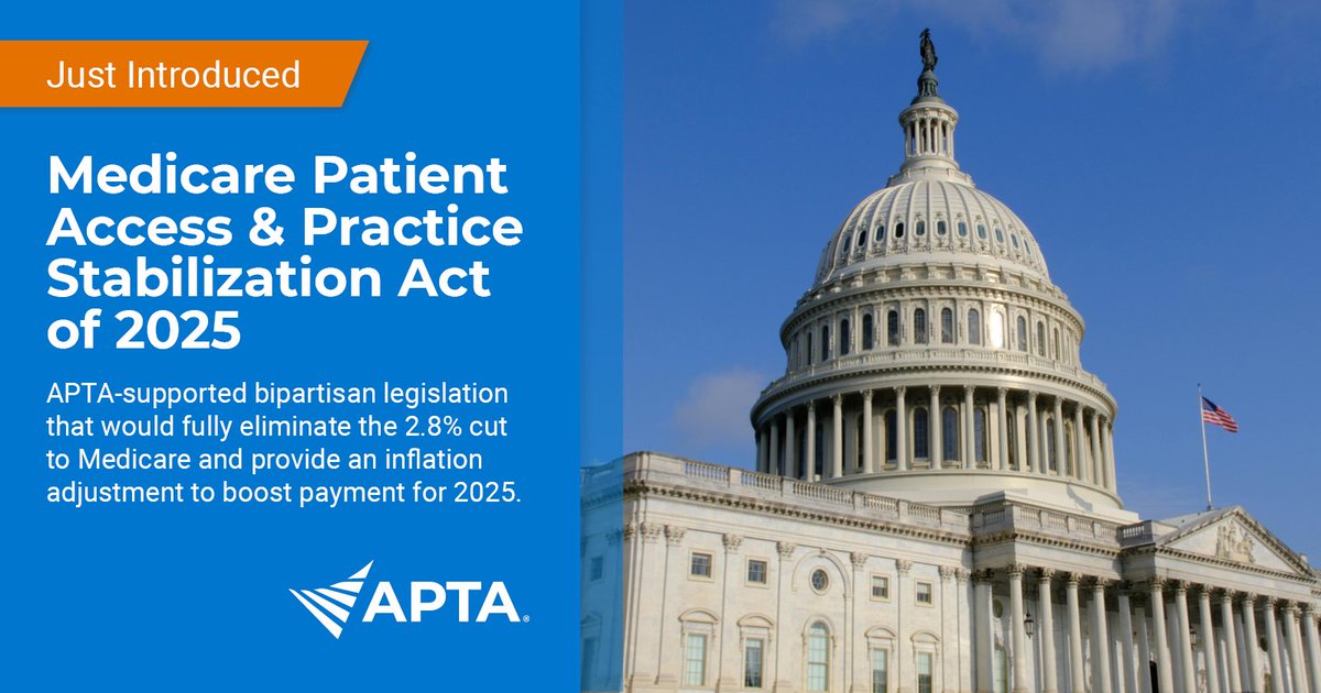 JustinAdvocacy's tweet photo. .@APTA_official on Capitol Hill: New APTA-supported bipartisan bill introduced today in the U.S. House would fully eliminate the fee schedule cut &amp; provide an inflation update. Thank you to @RepGregMurphy and @RepJimmyPannetta for your leadership! #PTAdvocacy #FixMedicareNow https://t.co/2K7KkVjeZC
