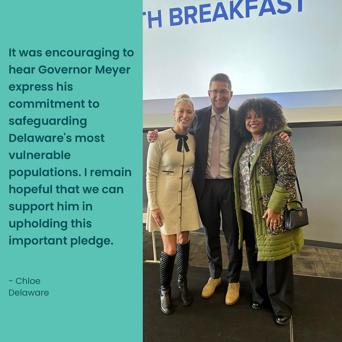 Our GR team participated in an interfaith breakfast at Delaware State University, honoring the legacy of Dr. Martin Luther King, Jr. We were honored to be part of these inaugural events and looks forward to collaborating with the Governor on behalf of the Delawareans we serve.