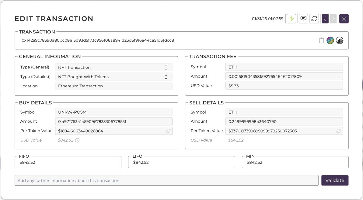 carteraioglobal's tweet photo. GM ☕️

Congrats to the @Uniswap team on the launch of Uniswap v4! 

Cartera's accounting algorithms automatically classify, parse, and price Uniswap v4 transactions on any chain! https://t.co/inuz4GMShO