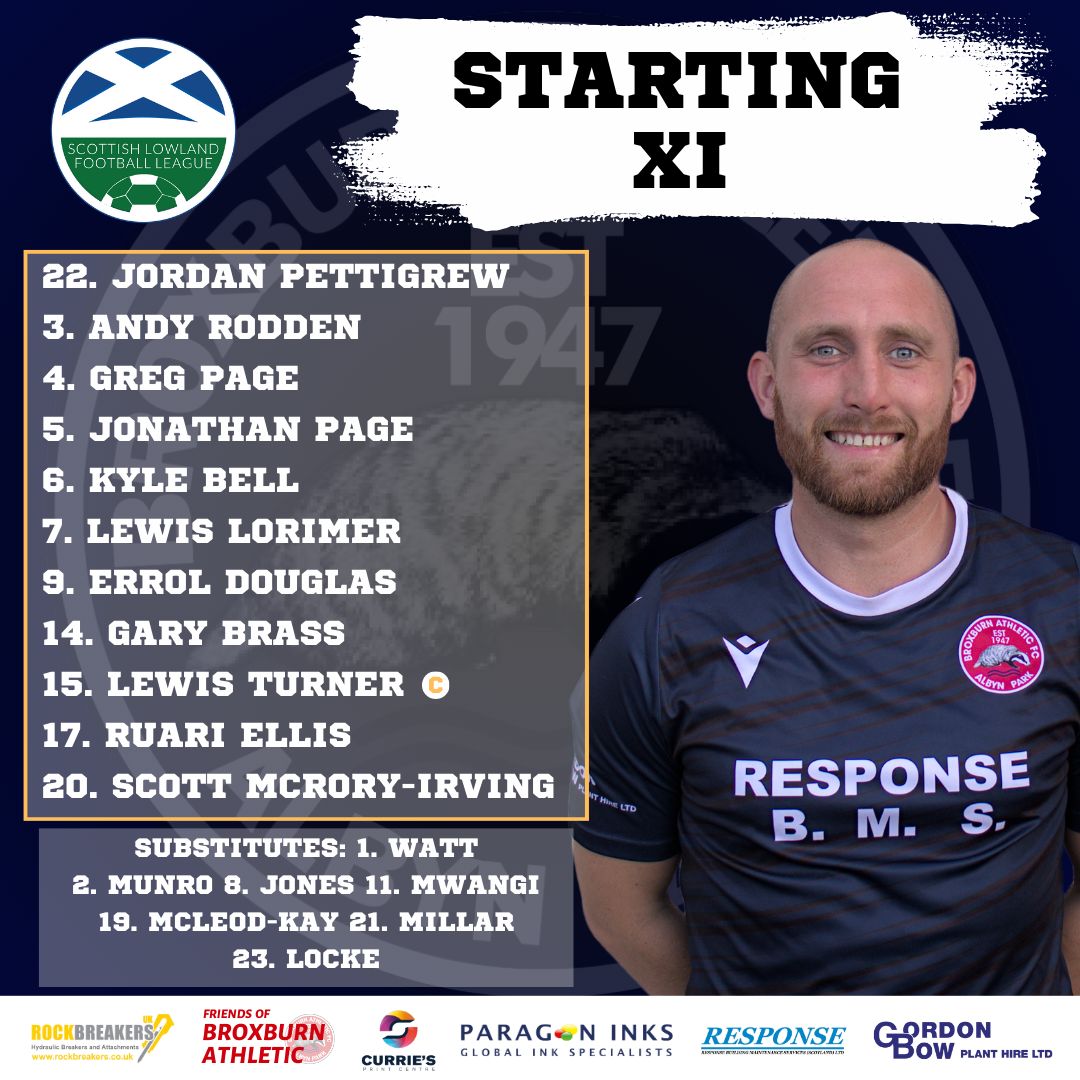 BroxburnAthFC's tweet photo. Here is tonight's team to face Tranent in the First Round of the League Cup. https://t.co/cKQA2MRF8D