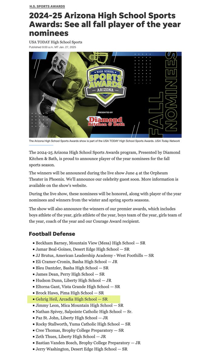 Congratulations Gehrig🎉