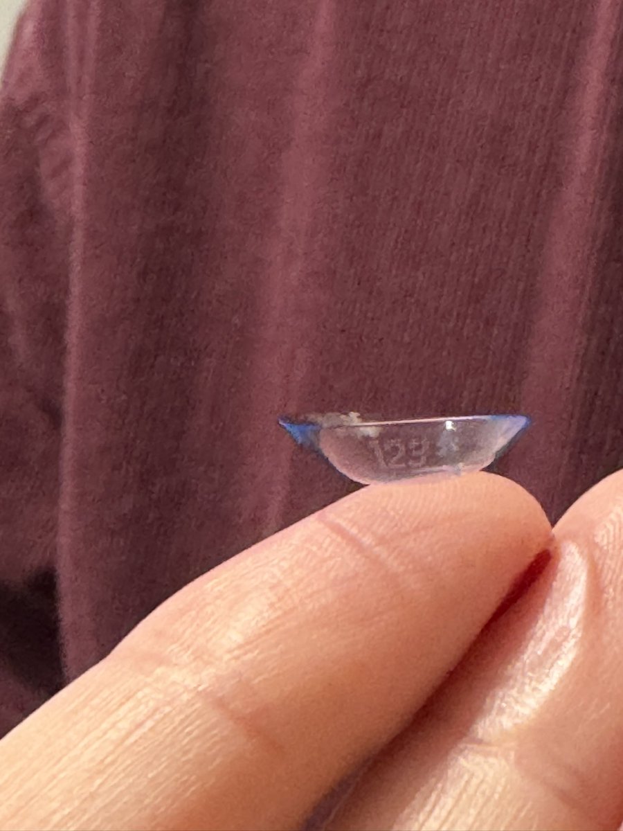 Bex52296's tweet photo. @Specsavers hi, why do my contact lenses have numbers on the actual lens?! I’ve never seen this before on any lenses 🤔🤔 https://t.co/FPu5UAKVUU