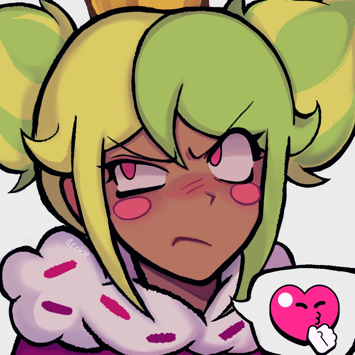 itcokie's tweet image. YAY it’s finished! :D 

#Brawlstarsart #Brawlstarsmandy #Brawlstarschester