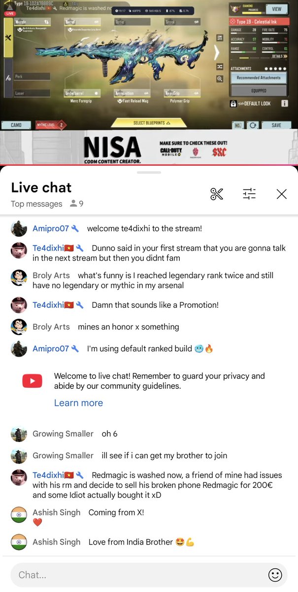 ashishs0008's tweet photo. @NisaOnCODM @YouTube Absolutely loving the vibes! 🌟 Wishing you all the luck on your journey to 500 subscribers! 🤩 https://t.co/9NctVKGECM