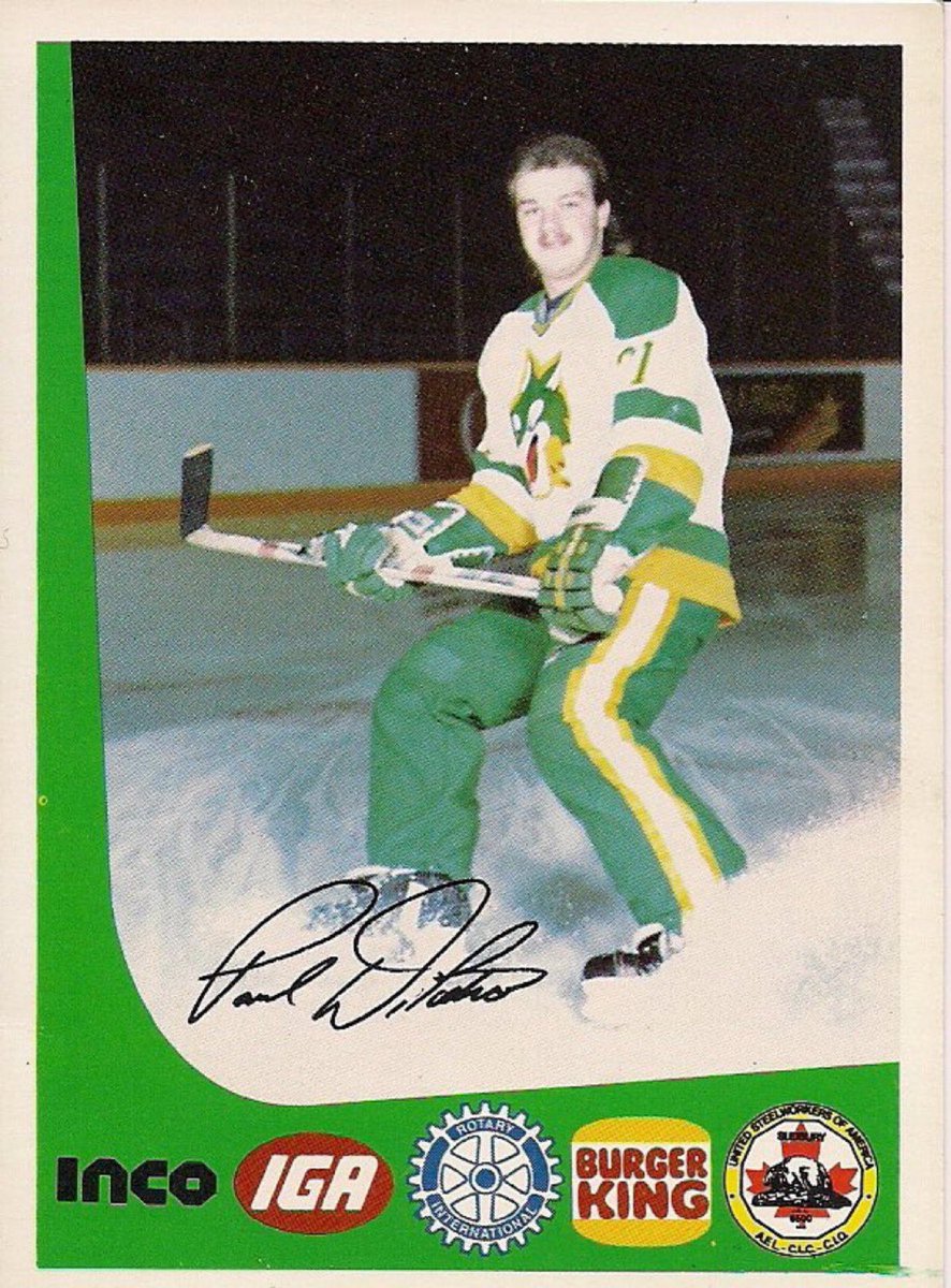 This may be the greatest fucking hockey card ever. I’m savoring it as one would a glass of fine wine. I detect notes of mullet, Cooperalls, and a Camaro with tinted windows awaiting him in the parking lot.