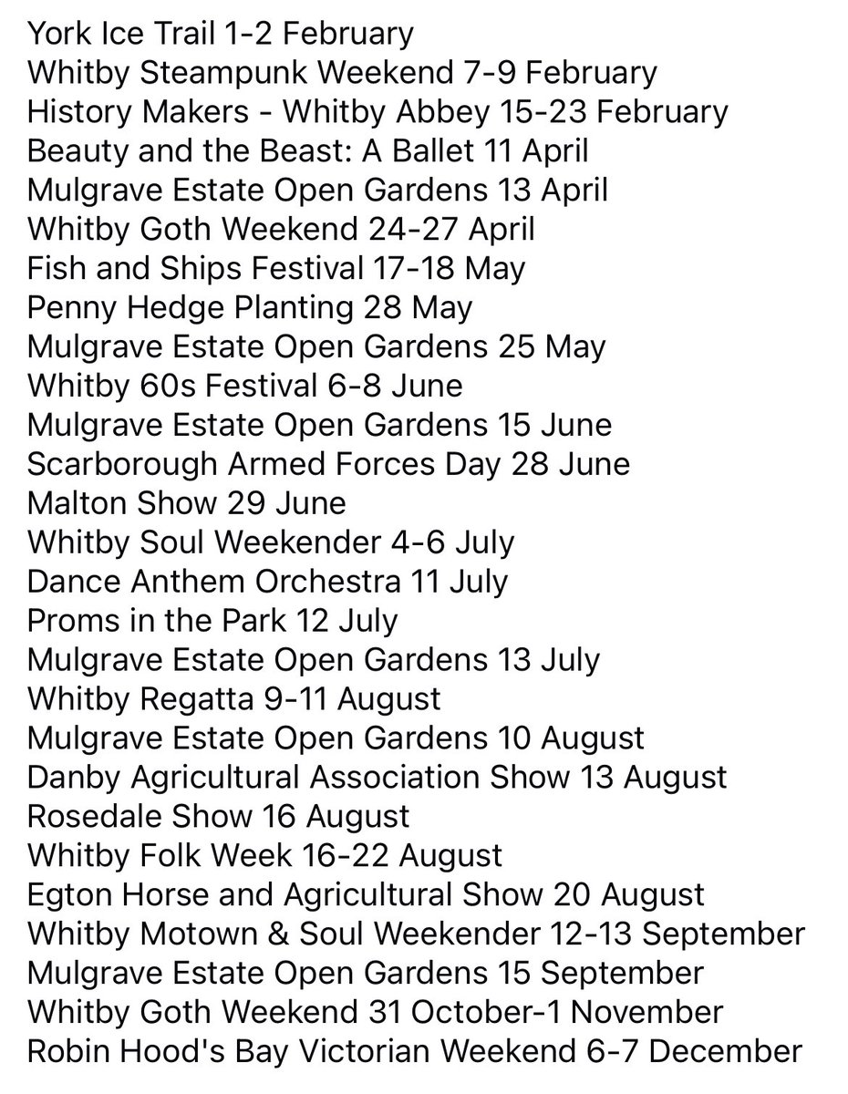 EsksideCottage's tweet image. *Bookmark this post*

There are so many things to do in the Whitby area. Here’s some of the highlights to help you plan your trip! 

We sleep 4 plus a dog 🐶 

To book your stay, visit: sykescottages.co.uk/cottage/North-…

#dateforyourdiary #esksidecottage #whitby