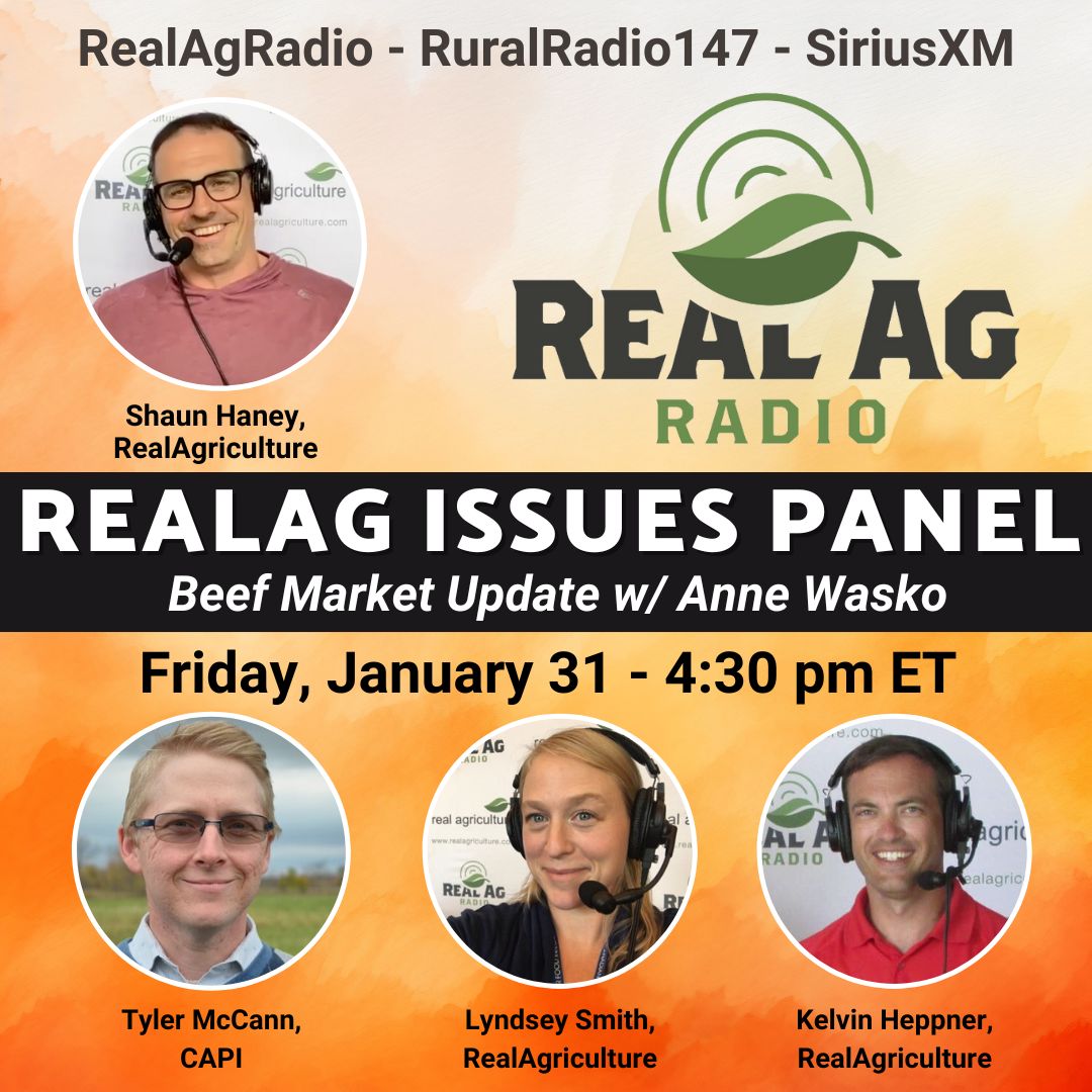 RealAgriculture (@realagriculture) on Twitter photo Tune in to #RealAgRadio at 430 E on @RuralRadio147! Hear the #BeefMarketUpdate w/ <a href="/AnneWasko/">Anne Wasko</a> of the Gateway Livestock Exchange. @ShaunHaney is then joined by @RealLoudLyndsey, <a href="/KelvinHeppner/">Kelvin Heppner</a>, & @MccannTyler w/ @ CdnAgriFood for the #RealAgIssuesPanel! #cdnag Tune in to #RealAgRadio at 430 E on @RuralRadio147! Hear the #BeefMarketUpdate w/ <a href="/AnneWasko/">Anne Wasko</a> of the Gateway Livestock Exchange. @ShaunHaney is then joined by @RealLoudLyndsey, <a href="/KelvinHeppner/">Kelvin Heppner</a>, & @MccannTyler w/ @ CdnAgriFood for the #RealAgIssuesPanel! #cdnag