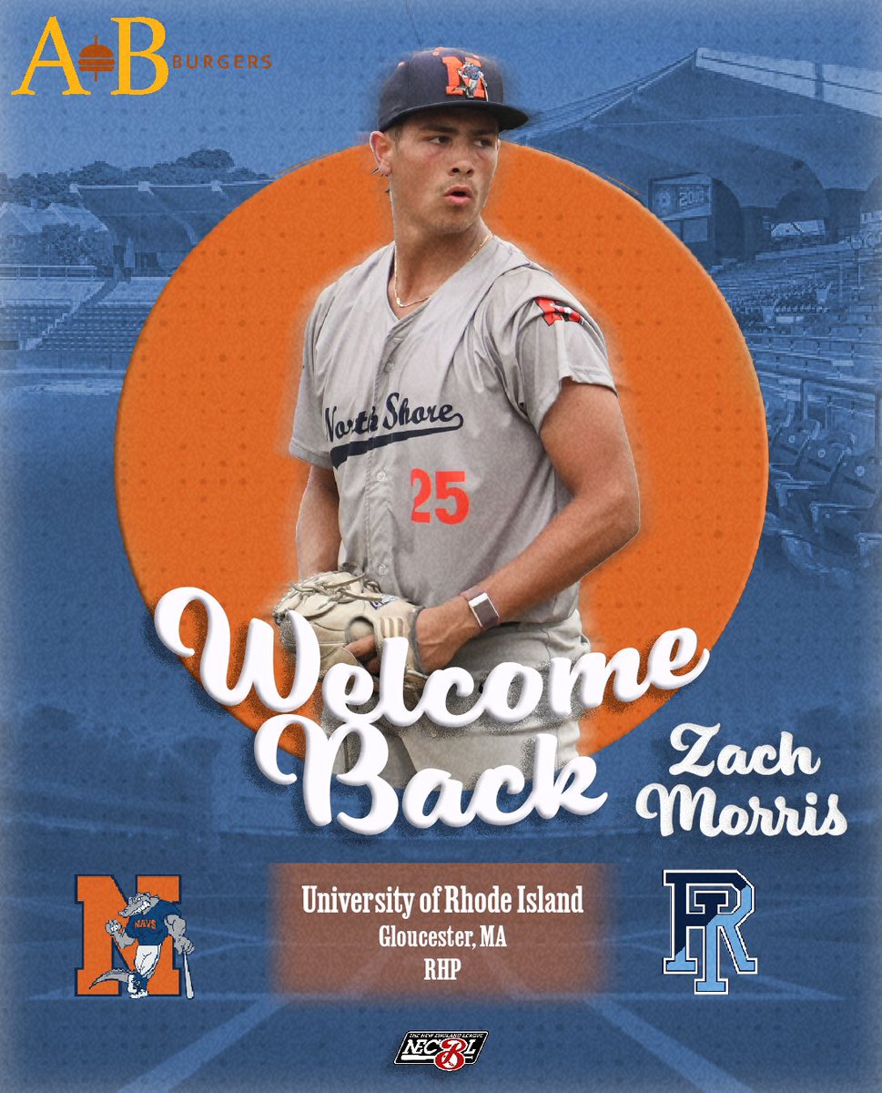 🤝 𝐌𝐄𝐄𝐓 𝐓𝐇𝐄 𝟐𝟎𝟐𝟓 𝐍𝐀𝐕𝐒 ⚾️

We're keeping it local with our next veteran, Zach Morris!

The righty from Gloucester enters his sophomore year at URI after making 13 appearances and striking out 22 in 19 innings for us last summer.

#NavsNation | #NECBL