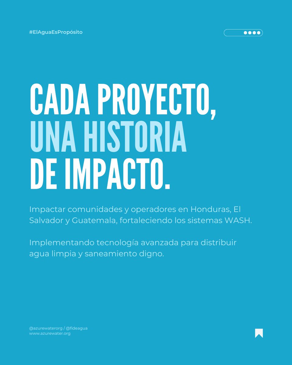 azurewaterorg's tweet photo. 🏞️ Desde pozos en comunidades rurales hasta plantas de tratamiento modernas, en la Iniciativa Azure acompañamos cada paso de tu proyecto. ¿Qué historia escribiremos juntos?

+503 6448 0009 (El Salvador)  
+504 3218 7762 (Honduras) 
+502 3017 3928 (Guatemala) https://t.co/7v54wlEQ5A