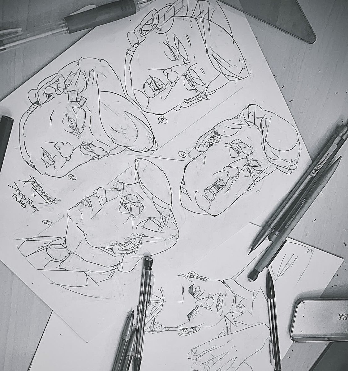 DejoDesigna's tweet image. #Cartoon #Characterart of Donald Trump Faces
#sketch #facesketch #Drawing #Art #Artist #Iineart #rough #practice #Photoshop #Pencil #president #donaldtrump #character #characterdesign @POTUS @realDonaldTrump