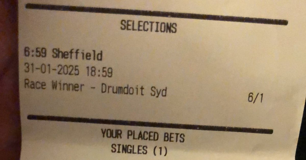 Thailand paid for Thanks to Sheff racing office chucking one in off 14 🤣