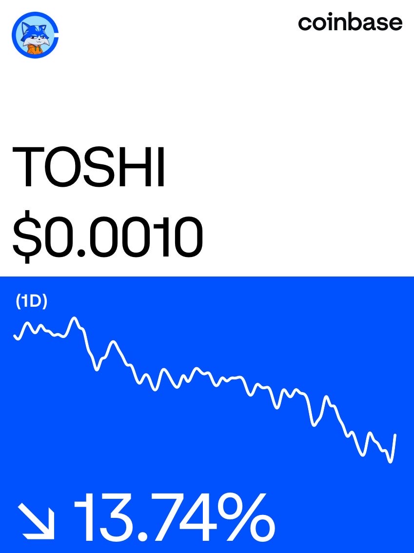 Fall_River_Stay's tweet photo. Toshi on @Coinbase: https://t.co/9jXe8FDvzT https://t.co/XyACznvhtA