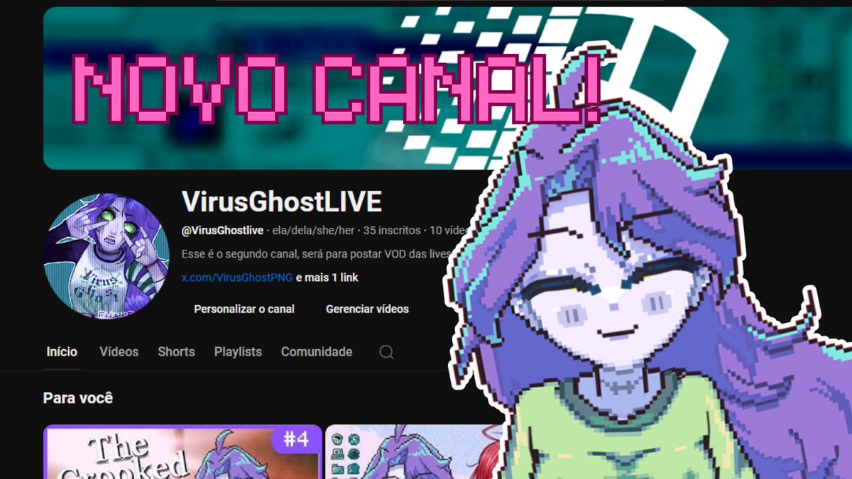 VirusGhostPNG's tweet image. Oie meus fantasminhas! Eu resolvi fazer uma decisão bem difícil para mim porém muito necessária, é com muita tristeza que venho comunicar que vou estar trocando meu canal de lives, o meu canal ele tem quase 10 anos de vida e isso atrapalha muito na entrega das minhas lives+