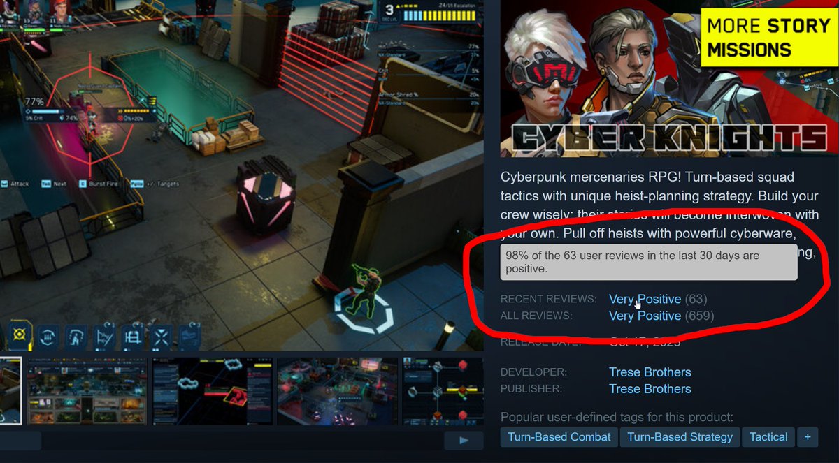 "the next evolutionary step in the XCOM-style genre"
"great futuristic, cyberpunk-esque tactical strategy game."
"a must if you enjoyed the HBS Shadowrun series"
"These guys do early access right"

Thank you, thank you, thank you all for these kickass reviews. 🙌