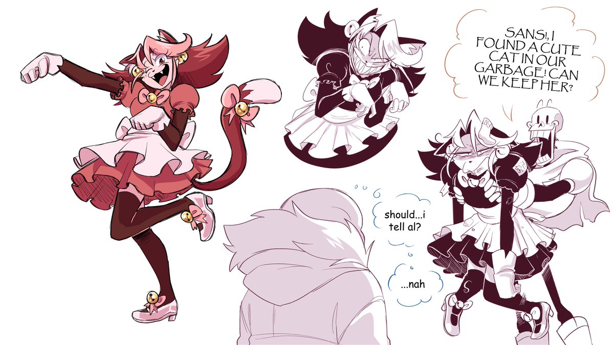 wanted to draw the cat with pronouns too
[ mad dummy, mad mew mew, undertale ]