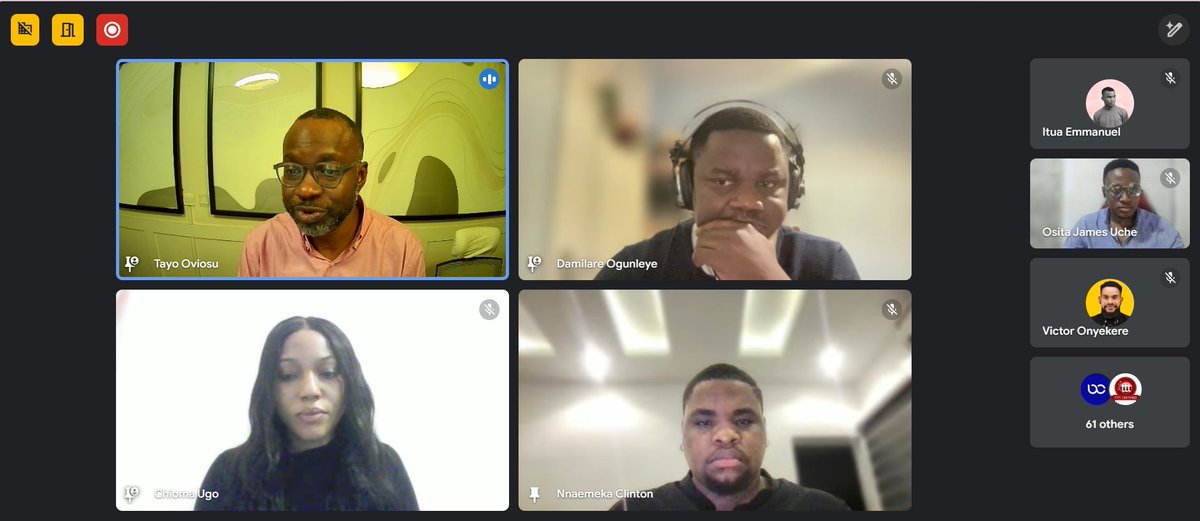 🎙️ Panel Session LIVE at Builders Cabal! 🎙️

Tayo Oviosu, Chioma Ugo, Nnaemeka Clinton, and Damilare Ogunleye are unpacking "Collaboration &amp; Co-Creation as Key Growth Drivers."

How can founders leverage partnerships to scale faster?💡🚀

#builderscabal #BCVL