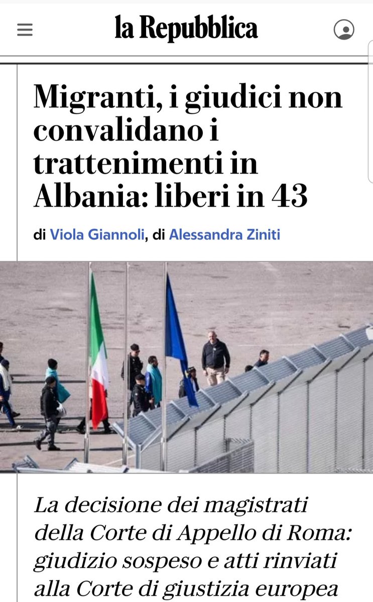 ArthurlsBach's tweet photo. Play it again Gioggia!
🖕🖕🖕
#Albania
#cortedappello
#migranti https://t.co/BqQmHAAMqU
