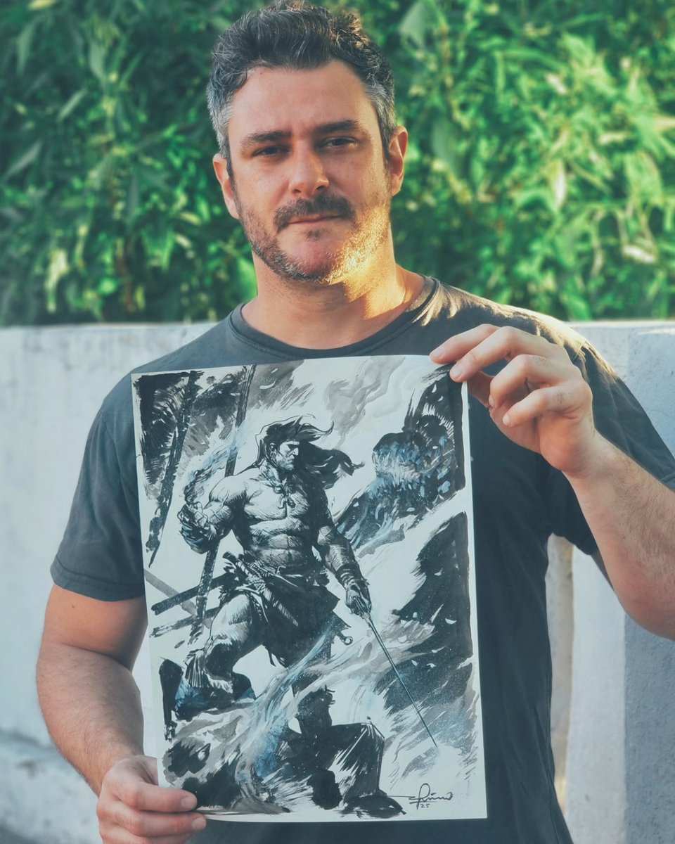 Support the Los Angeles front line! Through February 6, your purchase of artist Gerardo Zaffino's exclusive art print will drive a $10,000 donation to the LA Fire Department Foundation from Heroic Signatures:

Color Print: conanexiles.shop/product/heroes…
B&amp;W Print: