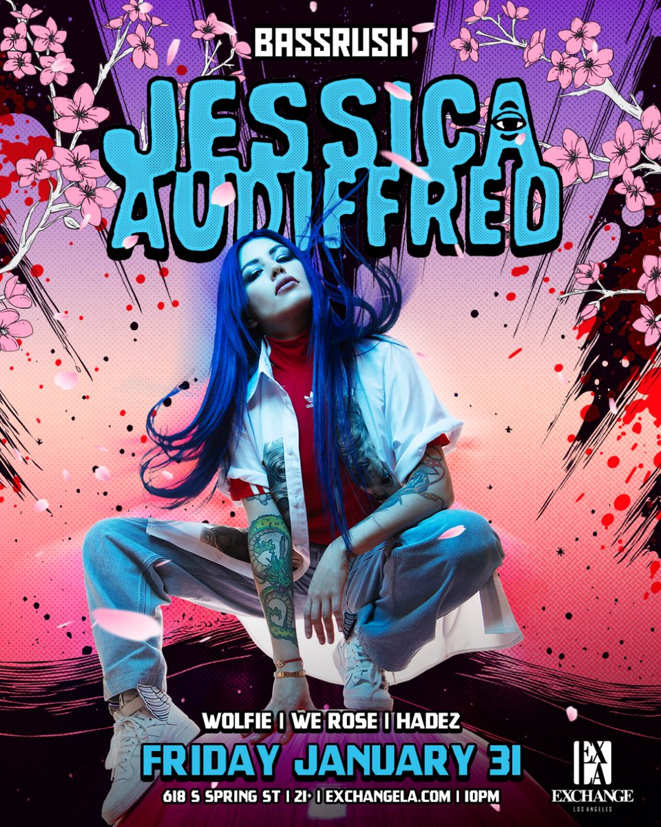 ExchangeLA's tweet photo. TONIGHT, @JessicaAudifred is bringing the HEAVY BASS you've been waiting for alongside @WolfieSounds, @WeRoseMusic, and #HADEZ. 🔊😈
Bassheads, don’t wait! Grab your tickets NOW. → https://t.co/ZY58M3az4L https://t.co/XoxtkN5aNs