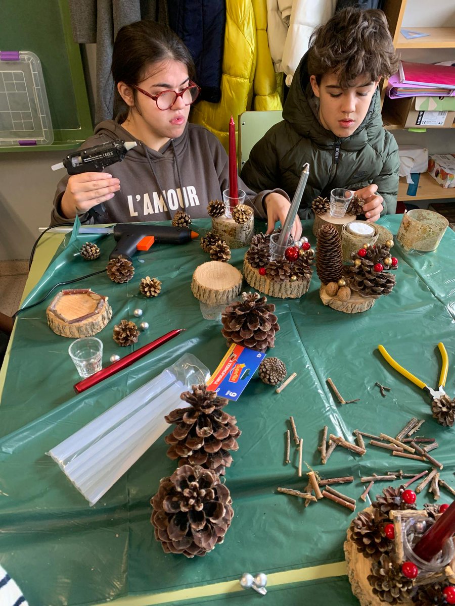 iesmcatalanzgz's tweet photo. Antes de las vacaciones navideñas, alumnado de 1ESO ECODELEGADOS hizo un Taller de Ornamentos Florales (casi todo material ecológico) en el IES Ramón y Cajal. 🪴🌻🌺💐
@gobaragon
@innovaeducaaragon
@innoeducacion
#educaciónpúblicadecalidad
#agrojardineria
#ecodelegados♻️♻️ https://t.co/WUO6ZbjFPi