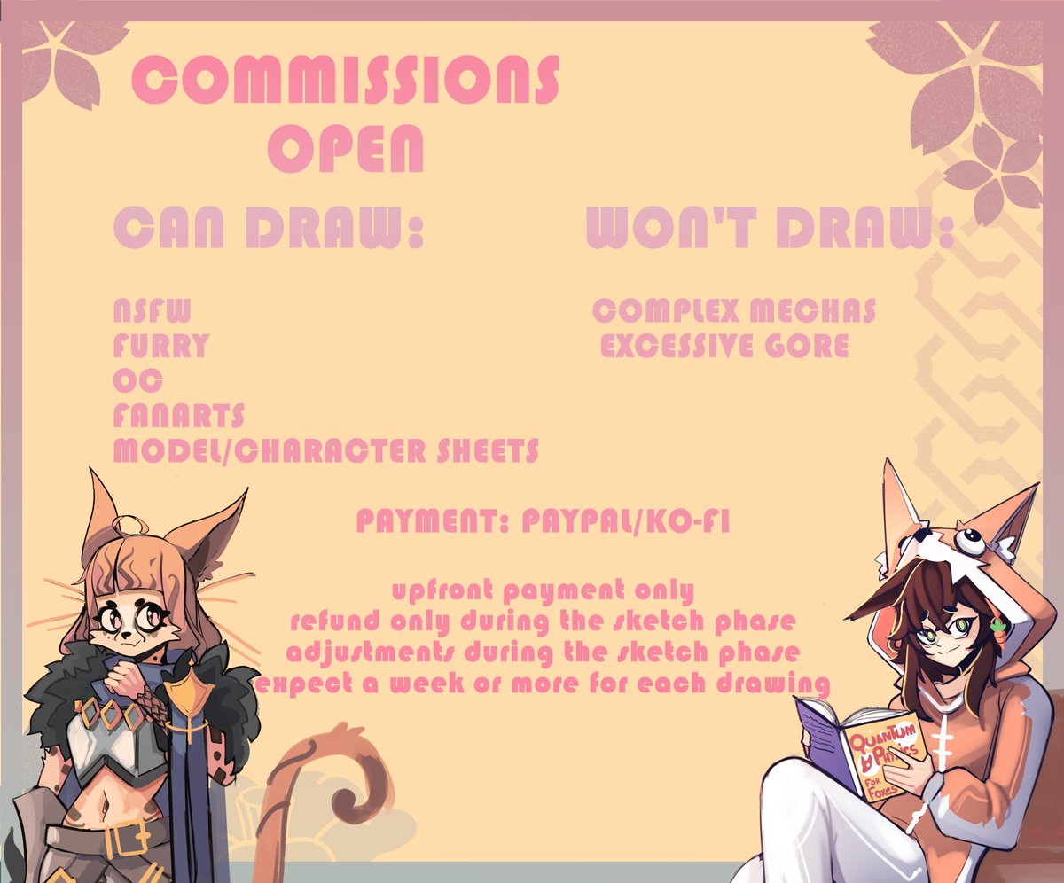 Riloyoy's tweet image. My commissions are open -w-
Feel free to DM me if interested or if you need more information!
RT and feedback are always appreciated 😊