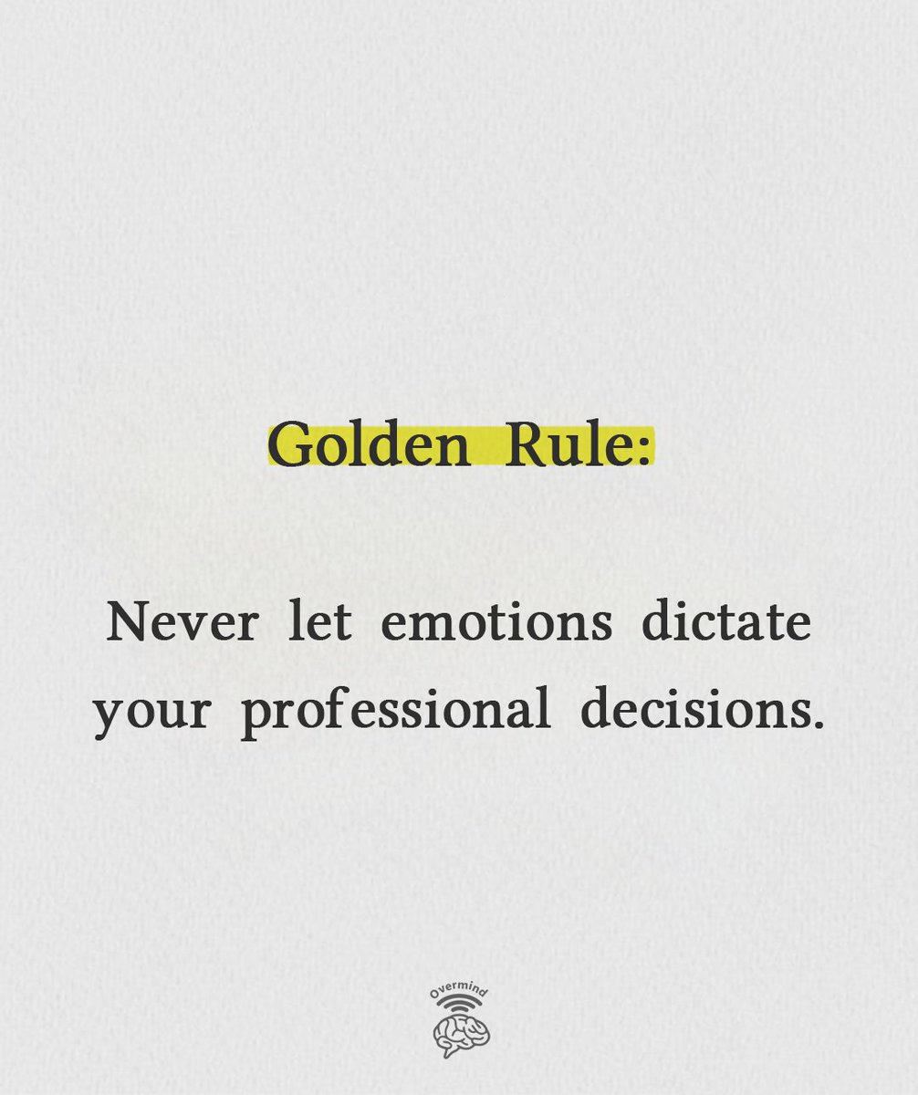 overmind01's tweet image. Golden Rule: