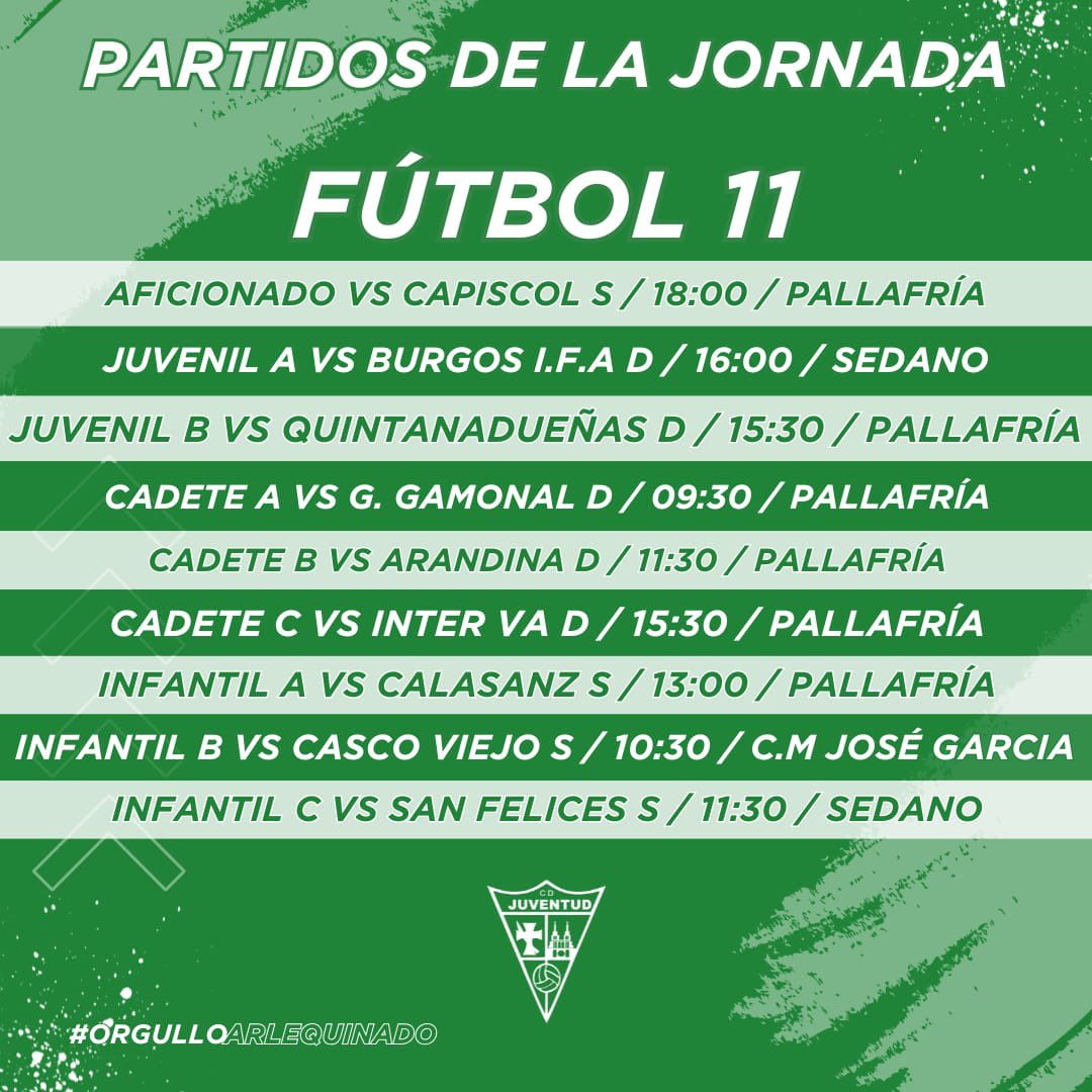 👀 Esta es nuestra 𝑨𝑮𝑬𝑵𝑫𝑨 𝑫𝑬𝑷𝑶𝑹𝑻𝑰𝑽𝑨 para este fin de semana.