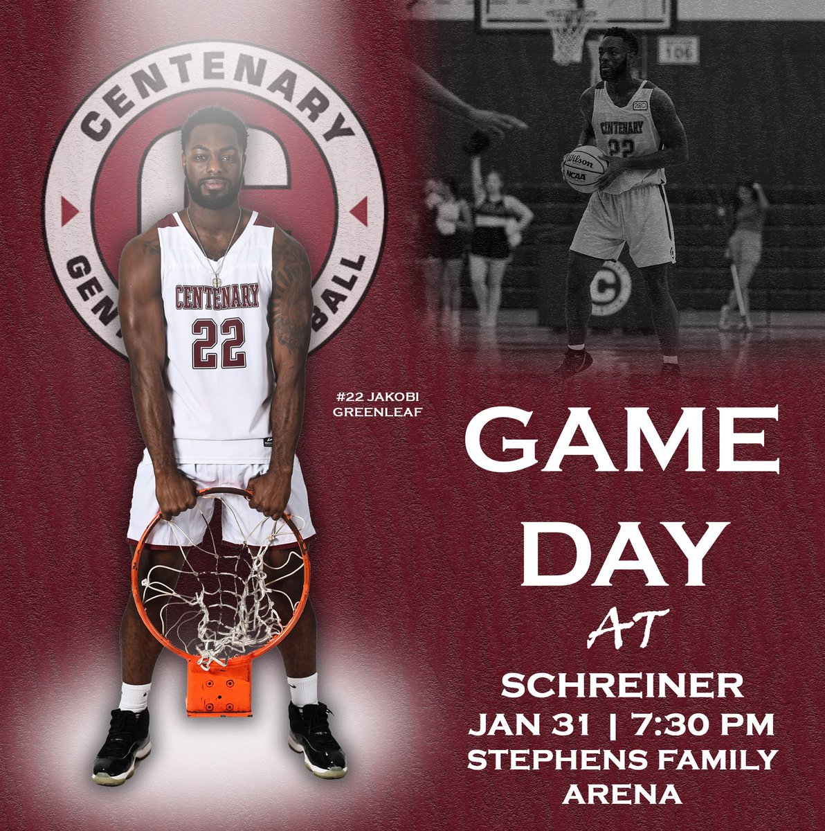 GAMEDAY❗️The Gents remain on the road as they enter the back half of the conference schedule with a matchup against Schreiner!

🏟️: Stephens Family Arena
⏰: 7:30 PM