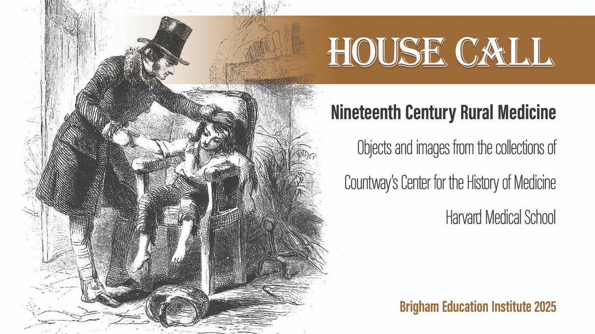 Brigham Education Institute (@brighambei) on Twitter photo Come down to <a href="/BrighamBEI/">Brigham Education Institute</a> to checkout our new exhibit, "House Call: Nineteenth Century Rural Medicine," which features objects & images from <a href="/HarvardHistMed/">HarvardHistMed</a> collections, curated by <a href="/BrighamWomens/">Brigham and Women's Hospital</a> Archivist, Catherine Pate. Come down to <a href="/BrighamBEI/">Brigham Education Institute</a> to checkout our new exhibit, "House Call: Nineteenth Century Rural Medicine," which features objects & images from <a href="/HarvardHistMed/">HarvardHistMed</a> collections, curated by <a href="/BrighamWomens/">Brigham and Women's Hospital</a> Archivist, Catherine Pate.