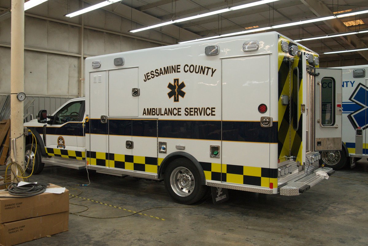 ExcellanceAL's tweet image. Did you know Excellance Inc. not only builds new emergency vehicles but also does remounts? Can you tell which one of these units is a remount? A) Jessamine County B) Kissimmee or C) Orange County? 
#poll #ambulance #ambulances #emergencyvehicles #friday #50years